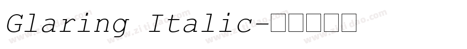 Glaring Italic字体转换